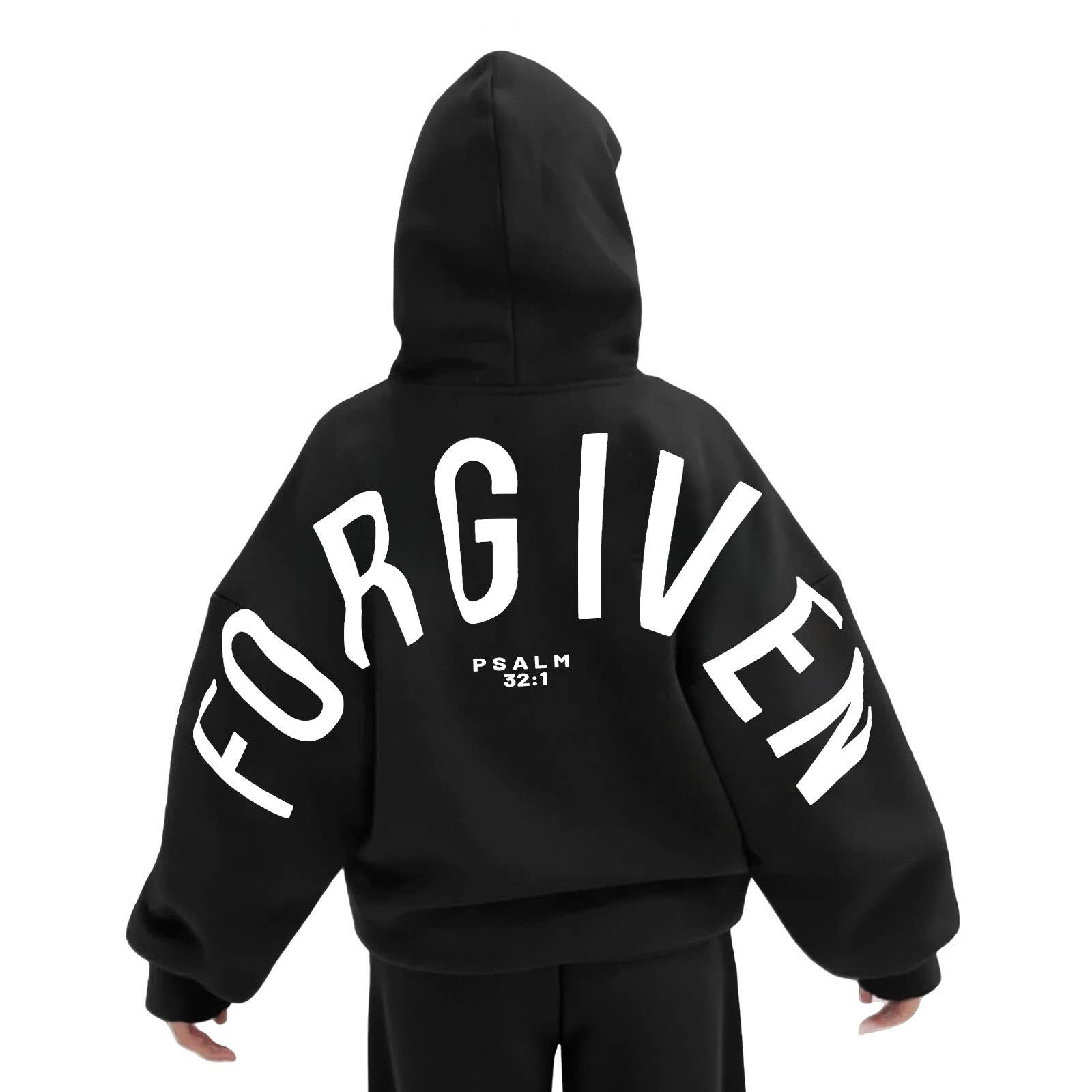 FORGIVEN Printed Oversized Hooded Sweatshirt