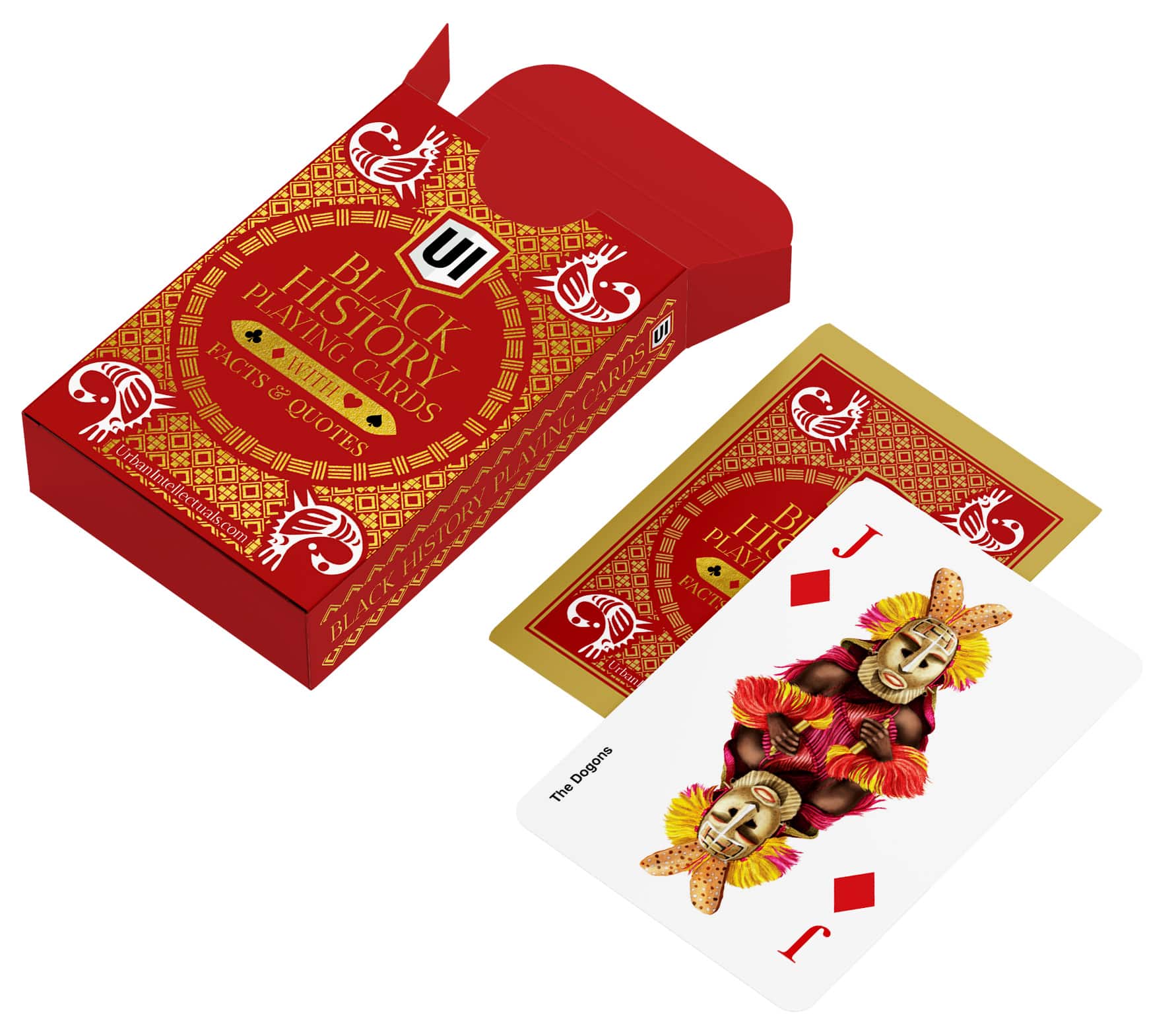 Black History Playing Cards w/ custom illustrations & facts