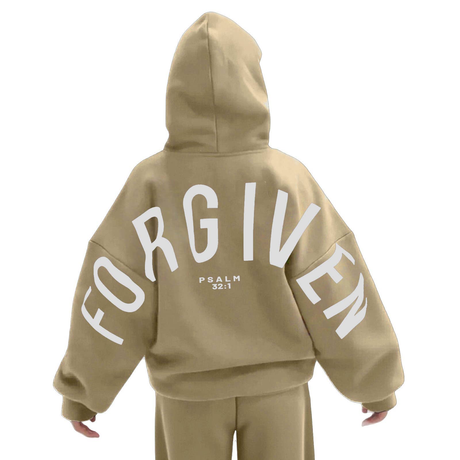 FORGIVEN Printed Oversized Hooded Sweatshirt