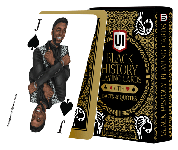 Black History Playing Cards w/ custom illustrations & facts