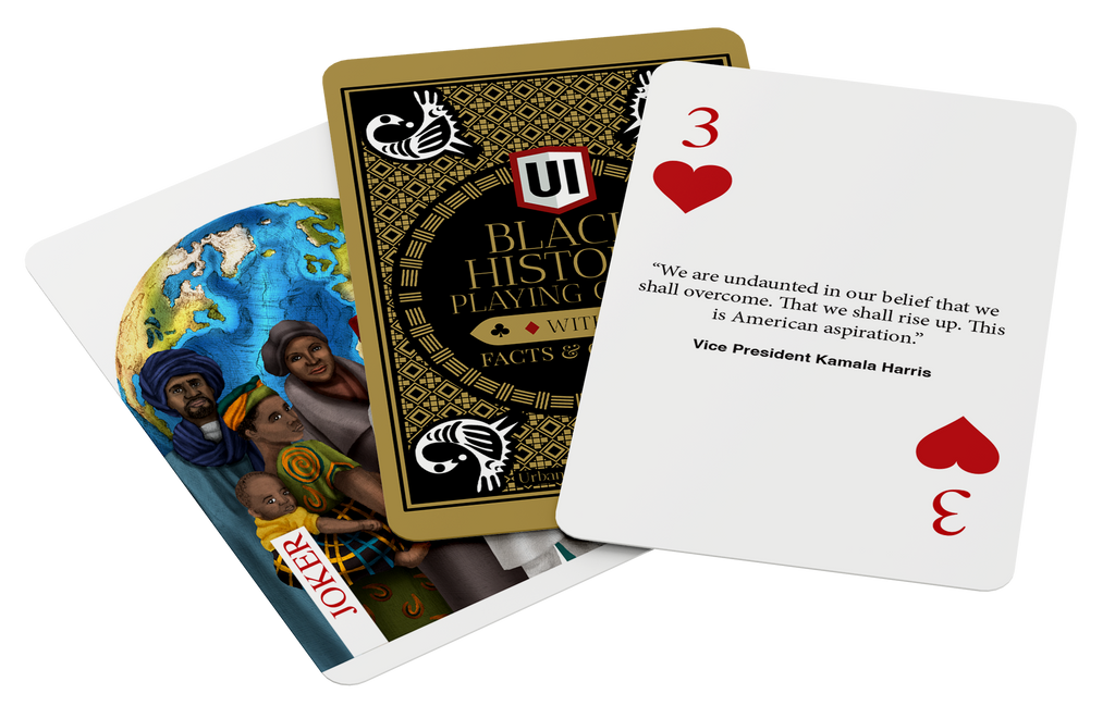 Black History Playing Cards w/ custom illustrations & facts