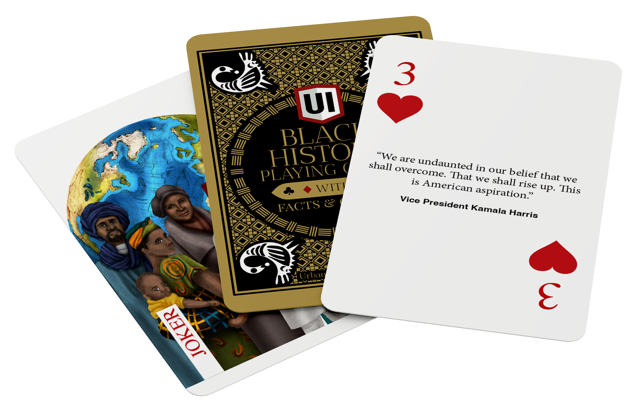 Black History Playing Cards w/ custom illustrations & facts
