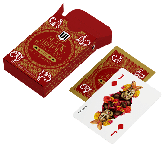 Black History Playing Cards w/ custom illustrations & facts